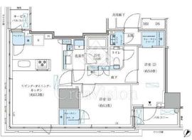 パークアクシス五反田スカイタワー 2LDK 61.84㎡の間取り図